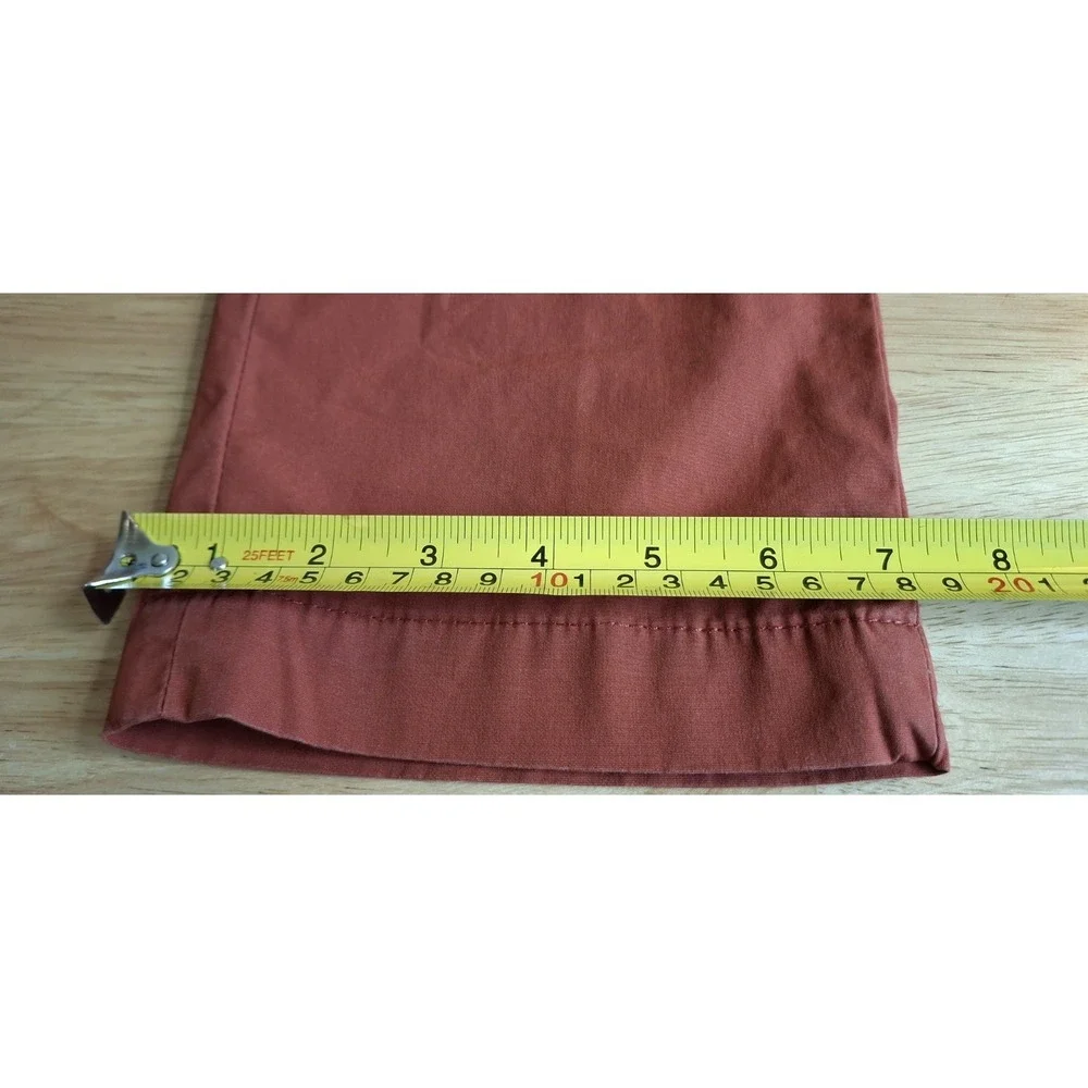 Banana Republic Men's Aiden Cinnabar Cotton Pants Size 31 X 32 Summerweight